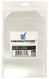 100 CheckOutStore® Clear Storage Pockets (5 5/8 x 8 1/2)