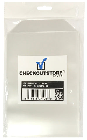 100 CheckOutStore Clear Storage Pockets (6 3/4 x 9 1/2)