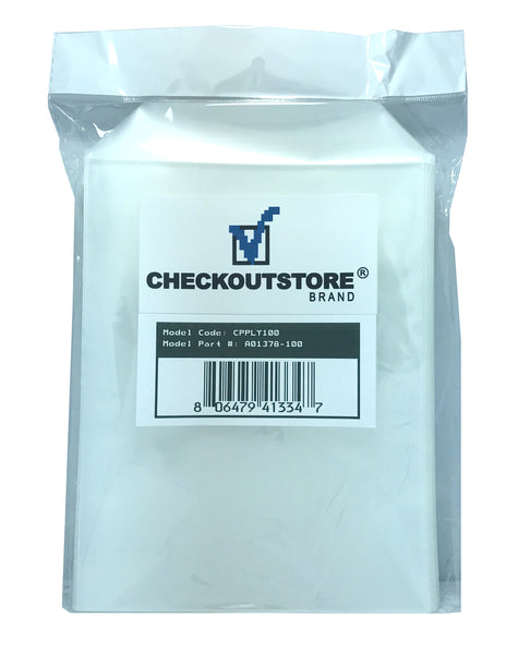 100 CheckOutStore® Clear Storage Pockets (5 5/8 x 7 3/8)