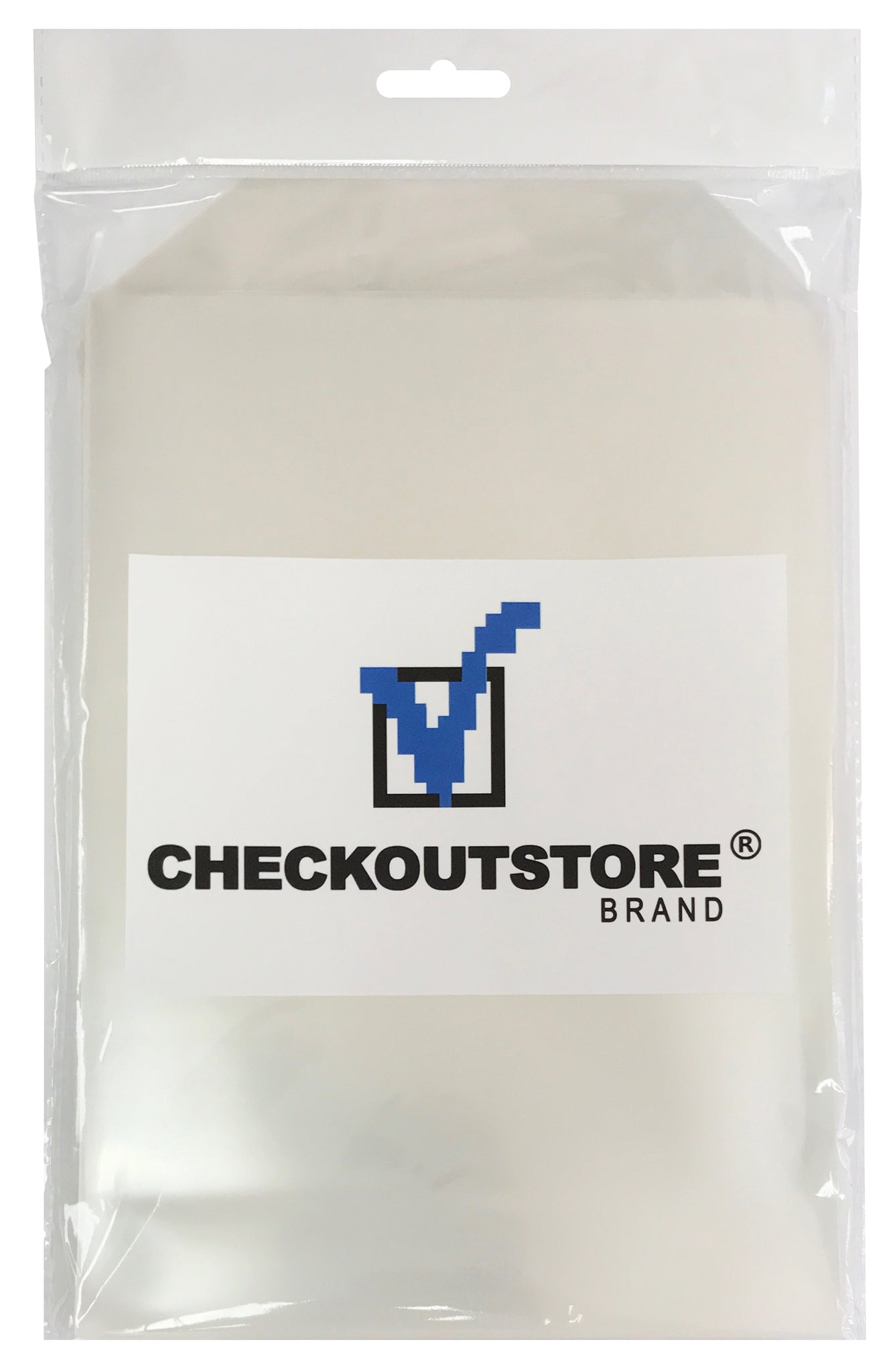 100 CheckOutStore® Clear Storage Pockets (6 3/4 x 9 1/2)