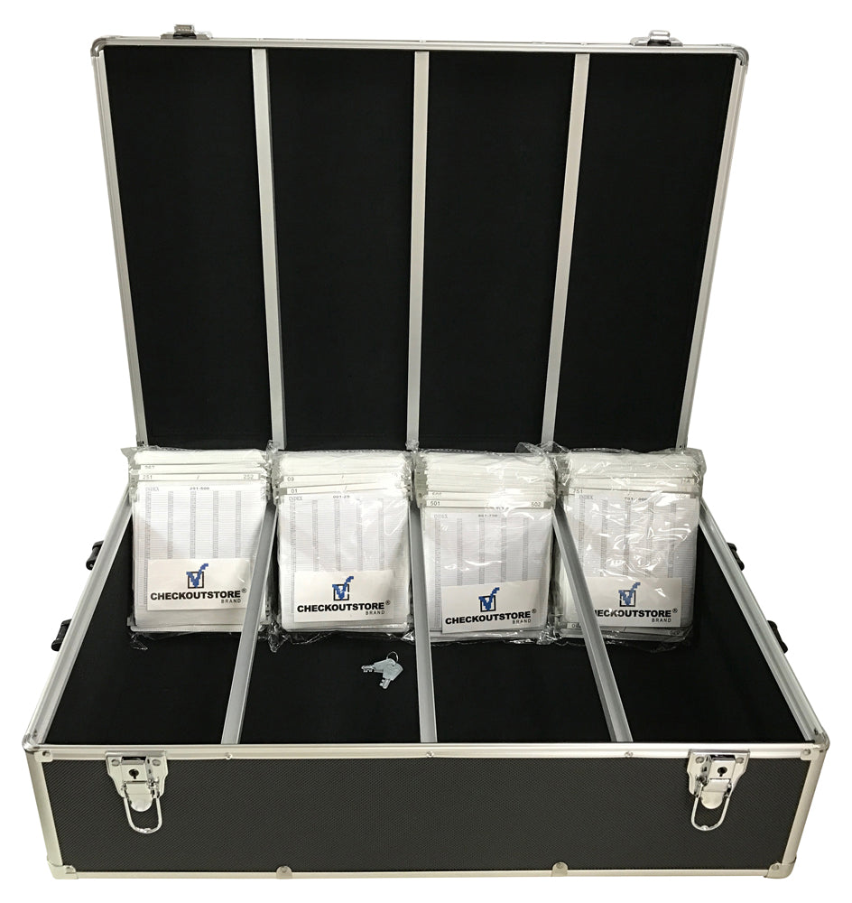 CheckOutStore Aluminum CD/DVD Media Hanging Sleeves Storage Box