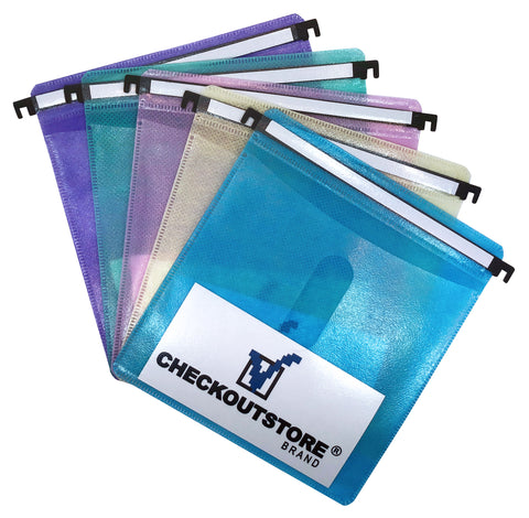 100 CheckOutStore® CD Double-sided Refill Plastic Hanging Sleeve - Assorted Color