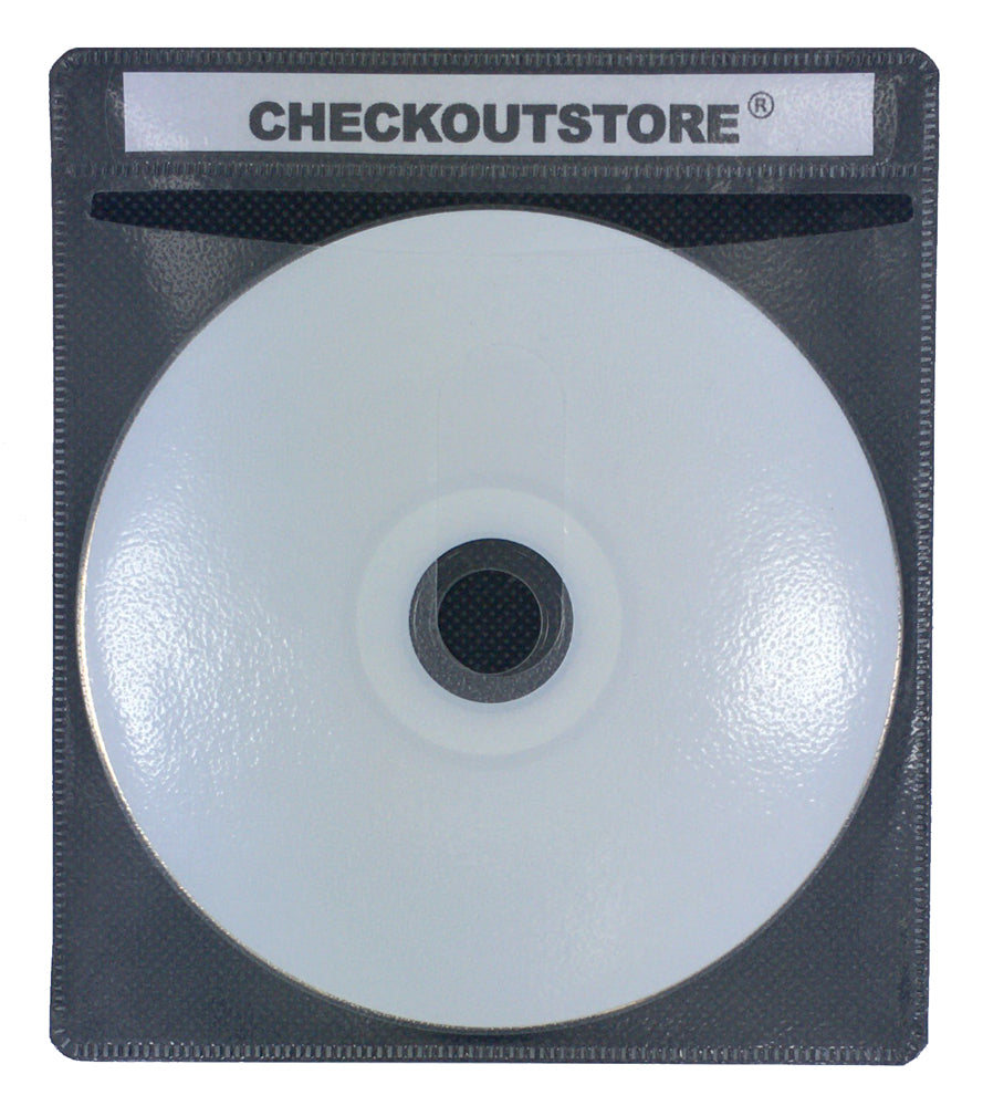 CheckOutStore (300) Premium CD Double-Sided Storage Plastic Sleeve (Green)
