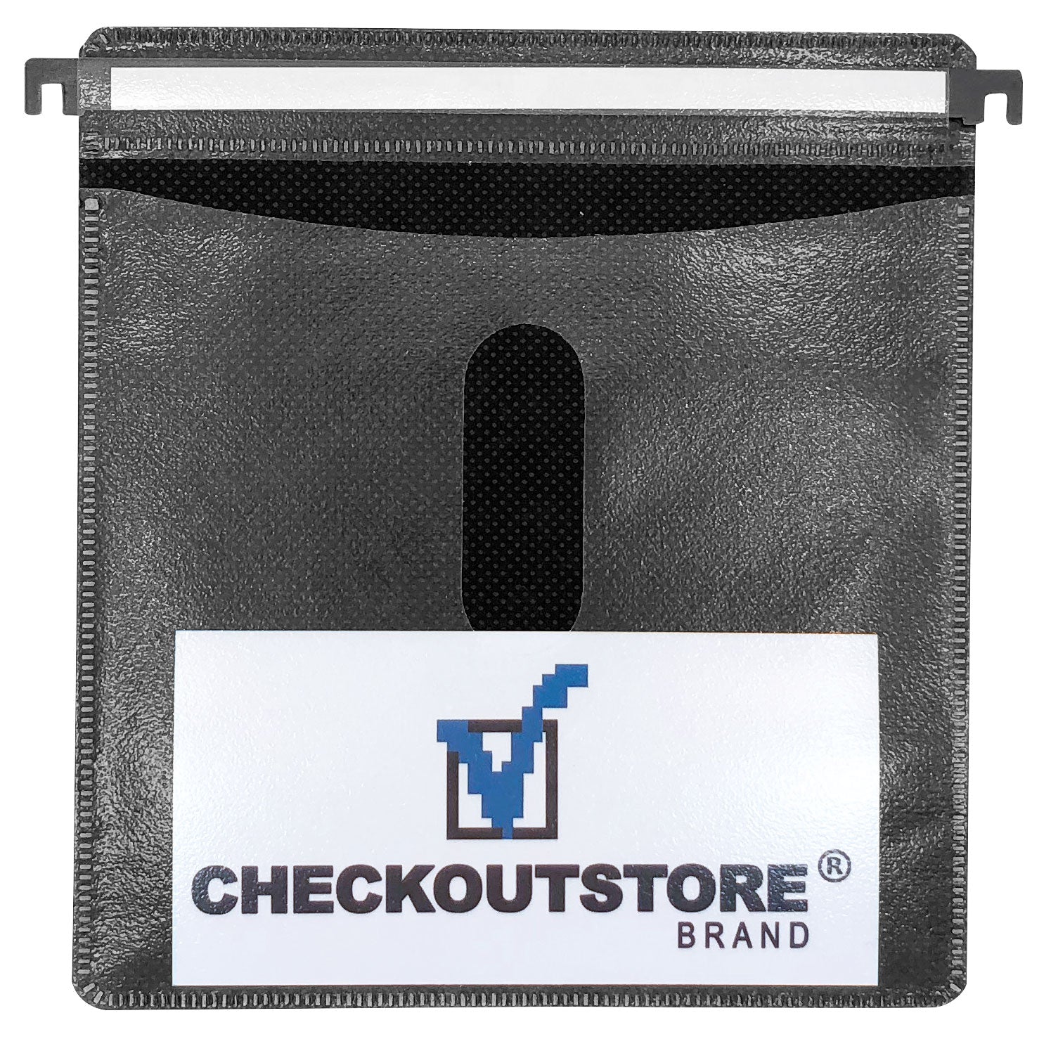 100 CheckOutStore® CD Double-sided Refill Plastic Hanging Sleeve - Black