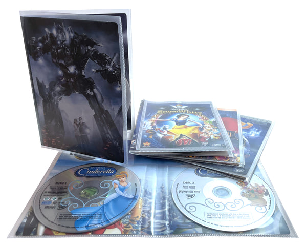 CheckOutStore Clear 2 Disc CPP Full Cover Sleeve & DVD Booklet - 50 Sleeves
