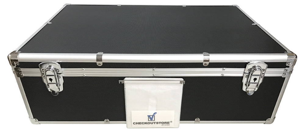 CheckOutStore Aluminum CD/DVD Hanging Sleeves Storage Box (Holds 200 Discs)