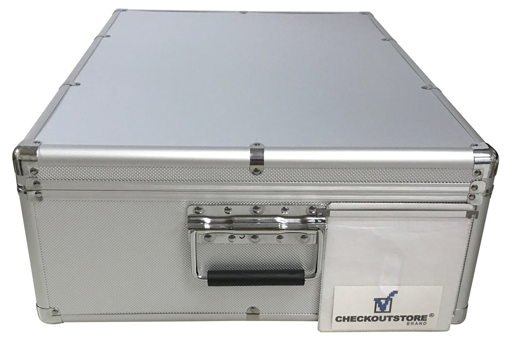 SAFE Aluminium koffer voor 100 vinyl platen - Filatelie & Numismatiek