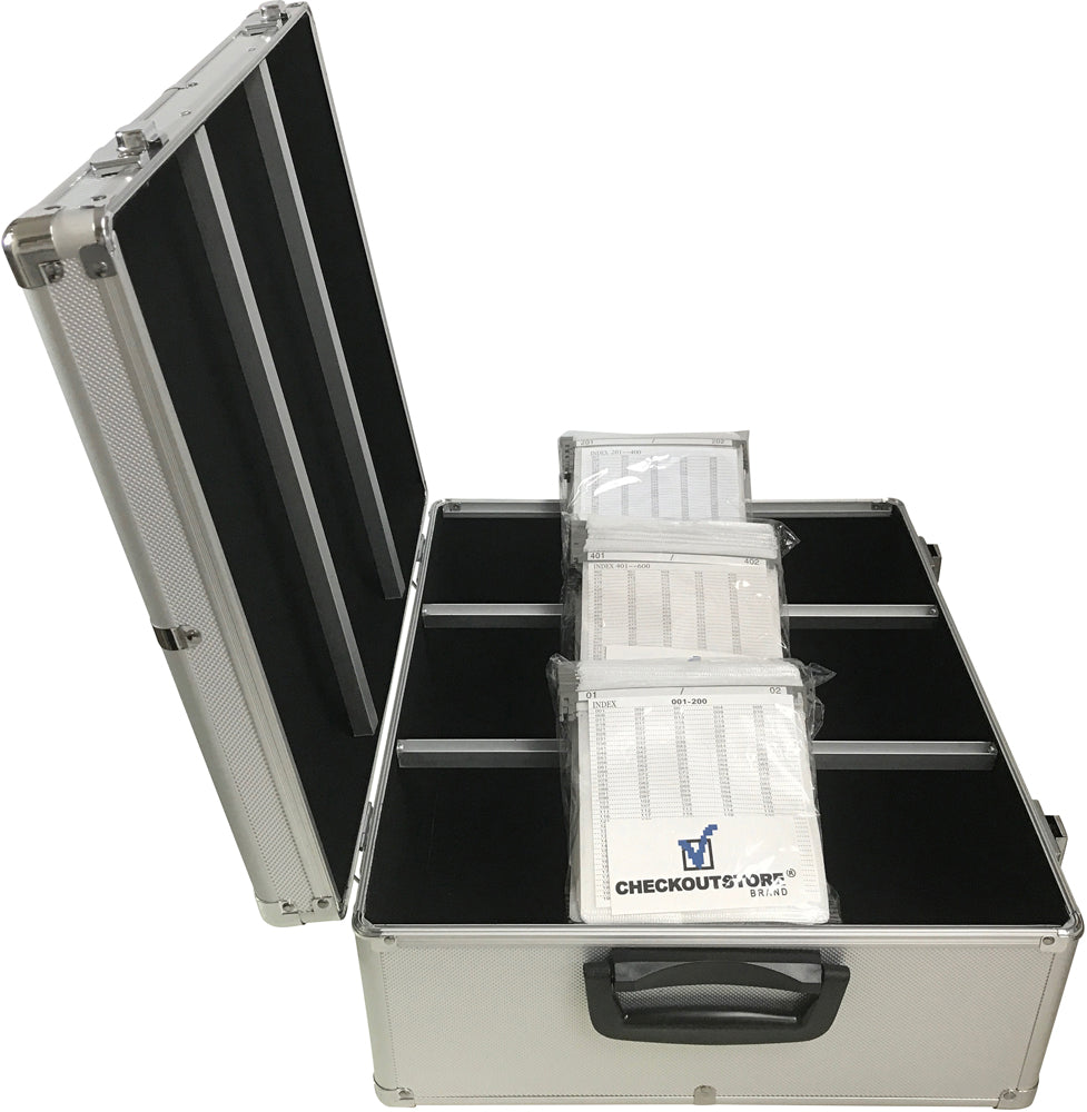 CheckOutStore Aluminum CD/DVD Media Hanging Sleeves Storage Box ...